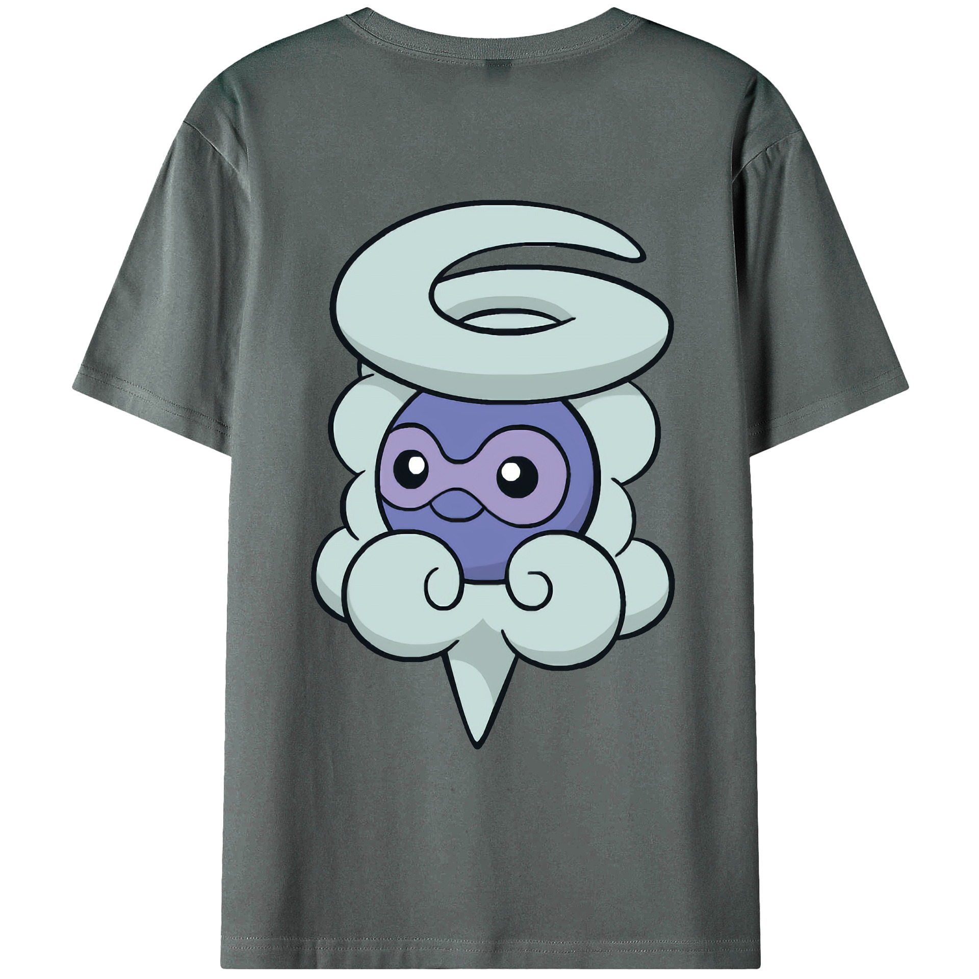 （画像用） ポケットモンスター Pokémon 綿100％ メンズ半袖Tシャツ（バックプリント） 通気性